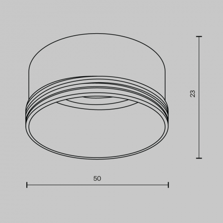 Кольцо декоративное для однофазного трекового светильника Maytoni Technical Focus LED  RingM-12-W