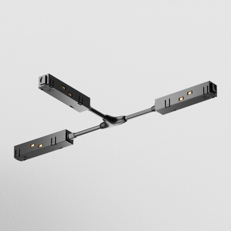 T-образный коннектор питания для магнитного шинопровода Maytoni Technical Magnetic track system Gravity TRA004CWT-22B