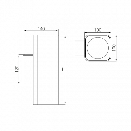 Уличный настенный светильник Fiberli SSA100-DOUBLE 11230101