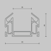 Профиль для монтажа Maytoni Three phase track system Trinity TRA005MP-312S