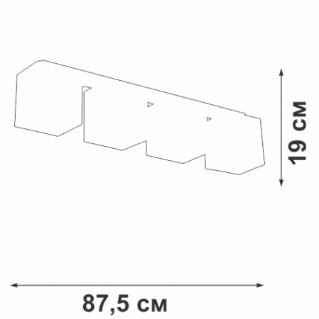 Потолочный светильник Vitaluce V2879-1/4PL