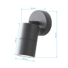 Уличный настенный светильник Apeyron Graphite 11-117