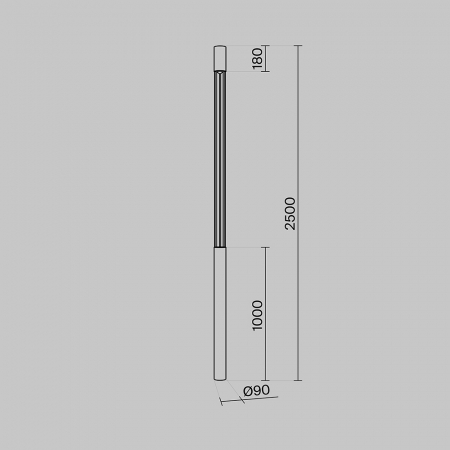 Парковый светильник Maytoni Mill O427FL-L30GF3K