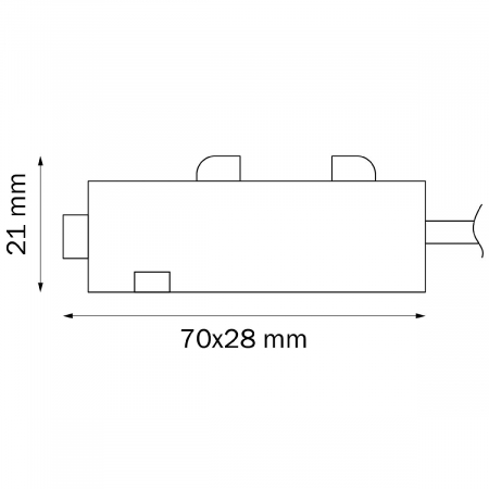 Питание боковое трековое однофазное Lightstar Teta 505116