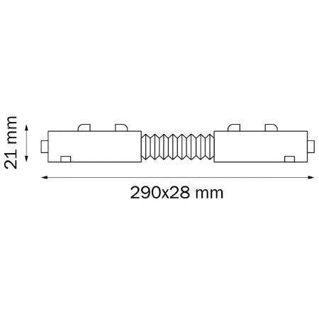 Соединитель трековый однофазный Lightstar Teta 505156