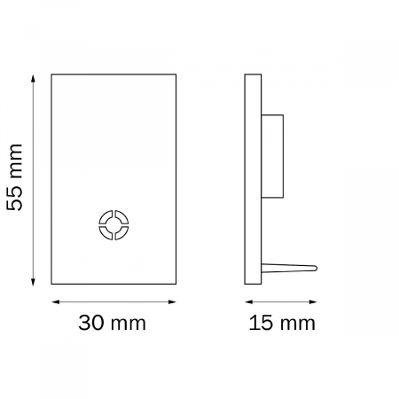 Заглушка концевая трековая однофазная Lightstar Teta 505166