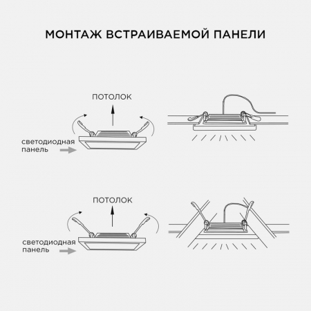 Встраиваемый светильник Apeyron Грильято 42-024
