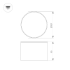 Накладной светильник Arlight SP-CYLINDO-R160-18W Warm3000 (BK, 110 deg, 230V) 043964