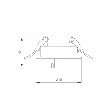 Чаша потолочная встраиваемая Arlight SPX-CANOPY-R60-C4 (WH) 046009