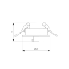 Чаша потолочная встраиваемая Arlight SPX-CANOPY-R60-C4 (WH) 046009