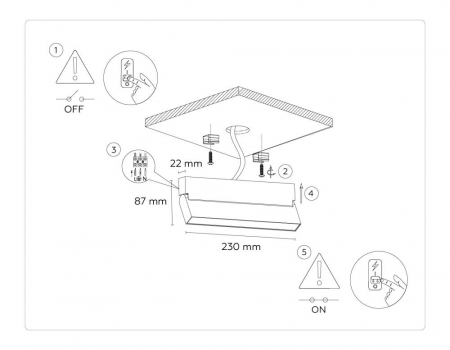 Настенно-потолочный светильник Ambrella Light Move TA1821