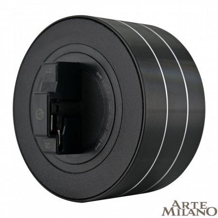 Трековая розетка Arte Milano Am-track-sockets 380011TS/ES Black