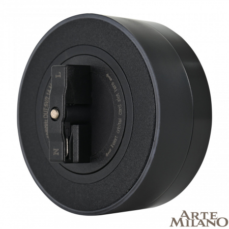 Трековая розетка Arte Milano Am-track-sockets 380066TS LED/USBx2 Black
