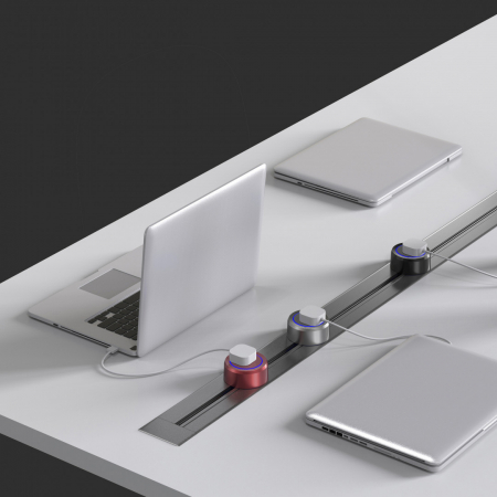 Трековая розетка Arte Milano Am-track-sockets 380022TS/USBx2 Black