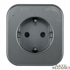 Трековая розетка Arte Milano Am-track-sockets 380022TS/ES Grey