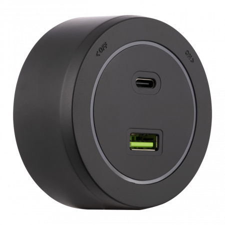 Трековая розетка Arte Milano Am-track-sockets-39 399731TS/USB-Type-C Black