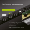Накладной шинопровод с выключателем Arte Milano Am-track-sockets 385201TOB/100 Black