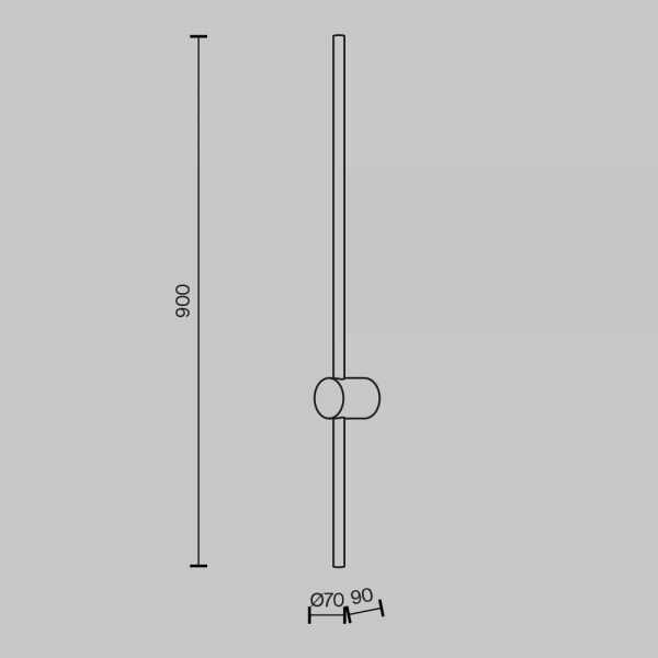Настенный светильник Maytoni Light stick MOD237WL-L11B3K
