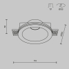 Встраиваемый светильник Maytoni Technical Downlight Gyps Modern DL002-1-01-W-1