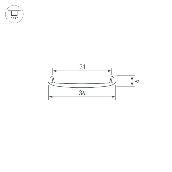 Экран Arlight STRETCH-S-35-CEIL-CENTER-10m 040821(1)