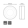 Накладной светильник Gauss Backlight BL216