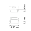 Заглушка для профиля (2 шт.) Gauss BT481