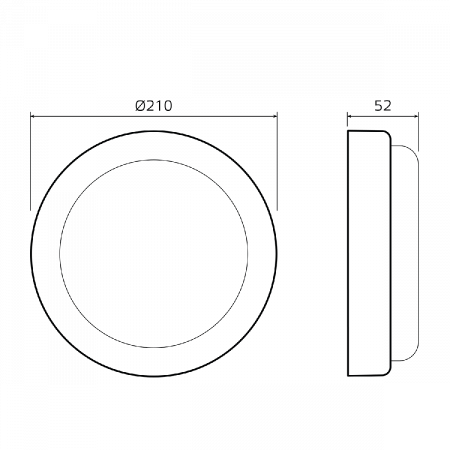 Настенно-потолочный светильник Gauss Lite 126418230
