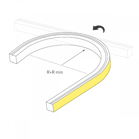 Грейзер Arlight THOR-TOP-B70-10x10mm 24V Warm3000 (15 W/m, IP67, 5m, wire x2) 045318