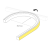 Грейзер Arlight THOR-TOP-B70-10x10mm 24V Warm3000 (15 W/m, IP67, 5m, wire x2) 045318