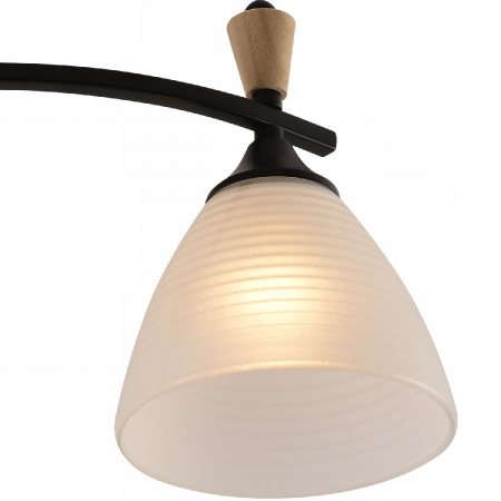 Потолочный светильник Reluce 01589-3.3-02B BK+WOOD