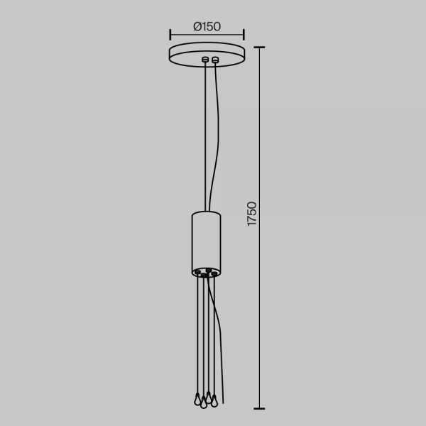 Универсальное крепление Maytoni Zon C032C-04-B-1