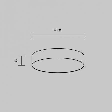 Потолочный светильник Maytoni Zon C032CL-36W3K-RD-B