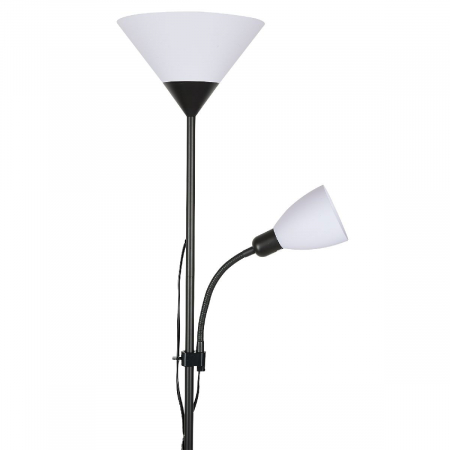 Торшер Uniel UML-T520 E27+E14 BLACK/WHITE UL-00010194