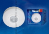 Датчик движения (06566) Uniel USN-14-360R-1200W-3LUX-6M-0,6-1,5m/s-WH