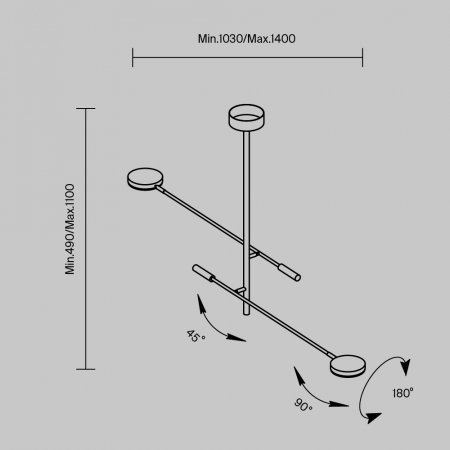 Потолочный светильник Maytoni Fad MOD070CL-L15W3K1
