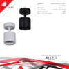 Спот Reluce 53019-9.5-001IL SPOT LIGHT GX53 WT с 1 плафоном белый/белый цвет