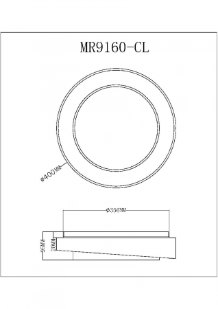 Потолочный светильник Myfar Rhea MR9160-CL