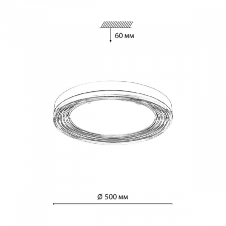 Потолочный светильник Sonex Mitra Led Infinita 7728/112L