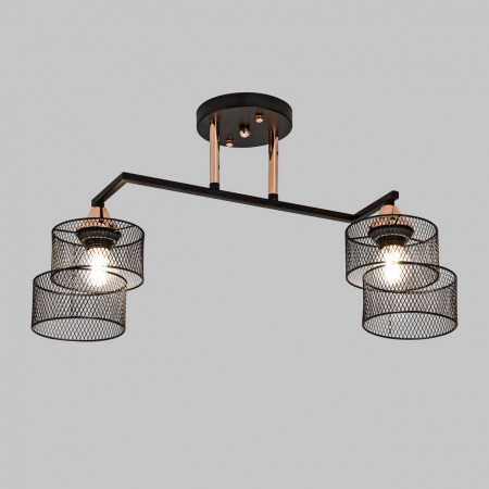 Потолочный светильник IMEX MD.4252-2-S-BK+FGD