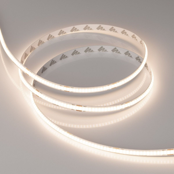 Светодиодная лента Arlight COB-X320-8mm 24V Warm3500 (8 W/m, IP20, 5m) 044584(1)