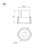 Встраиваемый светильник Arlight MS-ATLAS-BUILT-R66-15W Warm3000 037185(1)