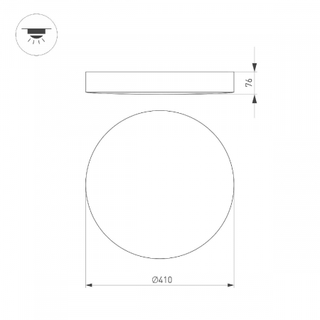 Потолочный светильник Arlight SP-FLOWER-R410-32W Warm3000 049804