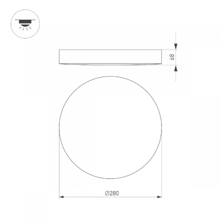 Потолочный светильник Arlight SP-FLOWER-R280-15W Warm3000 049800