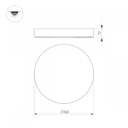Потолочный светильник Arlight SP-FLOWER-R360-18W Warm3000 049796