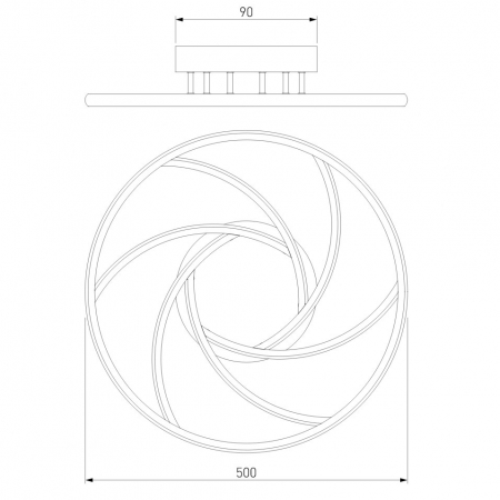 Потолочный светильник Eurosvet Indio 90207/1 серебро