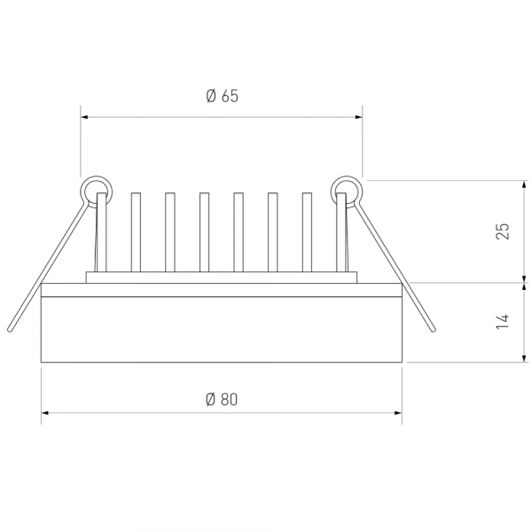 Встраиваемый светодиодный светильник Elektrostandard DSKR80 5W 4200K 4690389056710