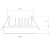 Встраиваемый светодиодный светильник Elektrostandard DSKR80 5W 4200K 4690389056710