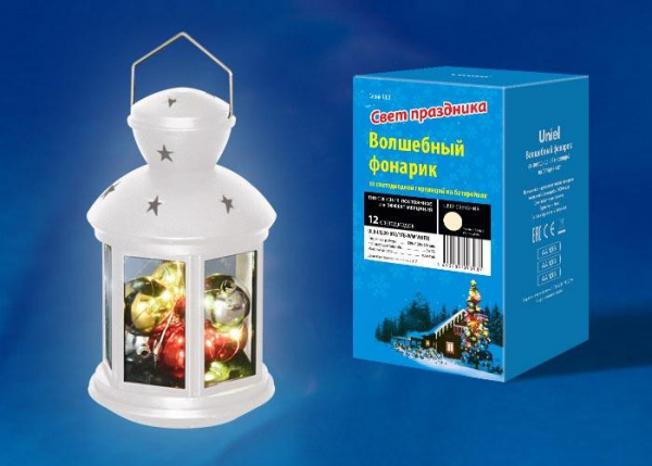 Переносной светодиодный фонарь (UL-00002312) Uniel 110х220 ULD-L1122-009/TTB/WW/3D Black