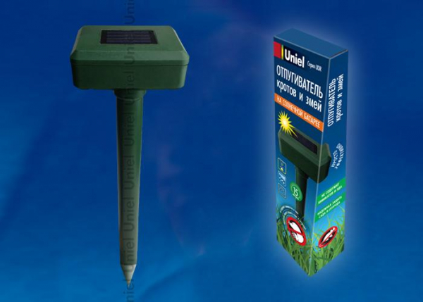Отпугиватель кротов и змей (UL-00000854) Uniel UDR-S50 Sol Green