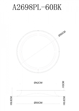 Потолочный светильник Arte Lamp Sualocin A2698PL-60BK
